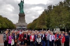 Group @ the statue