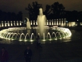 World War II Memorial at night
